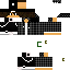Minecraft skin texture, 64x64 pixels