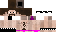 Minecraft skin texture, 64x32 legacy pixels