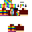Minecraft skin texture, 64x64 pixels