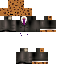Minecraft skin texture, 64x64 pixels