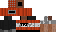 Minecraft skin texture, 64x32 legacy pixels