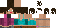 Minecraft skin texture, 64x32 legacy pixels