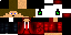 Minecraft skin texture, 64x32 legacy pixels