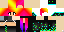 Minecraft skin texture, 64x32 legacy pixels