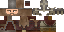 Minecraft skin texture, 64x32 legacy pixels