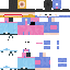 Minecraft skin texture, 64x64 pixels