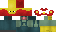 Minecraft skin texture, 64x32 legacy pixels