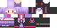 Minecraft skin texture, 64x32 legacy pixels