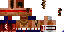 Minecraft skin texture, 64x32 legacy pixels