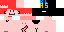 Minecraft skin texture, 64x32 legacy pixels