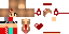 Minecraft skin texture, 64x32 legacy pixels