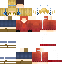 Minecraft skin texture, 64x64 pixels