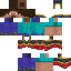 Minecraft skin texture, 64x64 pixels