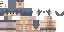 Minecraft skin texture, 64x32 legacy pixels