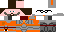 Minecraft skin texture, 64x32 legacy pixels