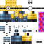 Minecraft skin texture, 64x64 pixels