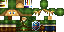 Classic Minecraft skin texture, 64x32 legacy pixels