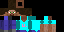 Minecraft skin texture, 64x32 legacy pixels