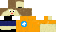 Minecraft skin texture, 64x32 legacy pixels