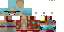 Minecraft skin texture, 64x32 legacy pixels
