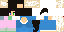 Minecraft skin texture, 64x32 legacy pixels