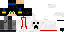 Minecraft skin texture, 64x32 legacy pixels