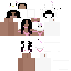 Minecraft skin texture, 64x64 pixels