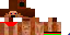 Minecraft skin texture, 64x32 legacy pixels