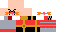 Minecraft skin texture, 64x32 legacy pixels