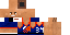 Minecraft skin texture, 64x32 legacy pixels