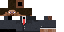 Minecraft skin texture, 64x32 legacy pixels