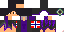 Minecraft skin texture, 64x32 legacy pixels