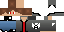 Minecraft skin texture, 64x32 legacy pixels