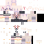 Slim Minecraft skin texture, 64x64 pixels
