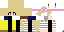 Minecraft skin texture, 64x32 legacy pixels