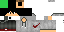 Minecraft skin texture, 64x32 legacy pixels