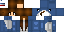 Minecraft skin texture, 64x32 legacy pixels