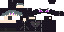 Minecraft skin texture, 64x32 legacy pixels