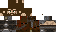 Minecraft skin texture, 64x32 legacy pixels
