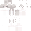 White Minecraft skin texture, 64x64 pixels