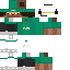 Minecraft skin texture, 64x64 pixels