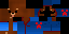 Minecraft skin texture, 64x32 legacy pixels