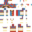 Minecraft skin texture, 64x64 pixels