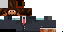 Gray Minecraft skin texture, 64x32 legacy pixels