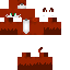 Brown Minecraft skin texture, 64x64 pixels