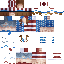 Minecraft skin texture, 64x64 pixels