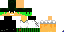 Minecraft skin texture, 64x32 legacy pixels