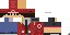 Minecraft skin texture, 64x32 legacy pixels