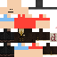 Minecraft skin texture, 64x64 pixels