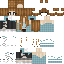 Minecraft skin texture, 64x64 pixels